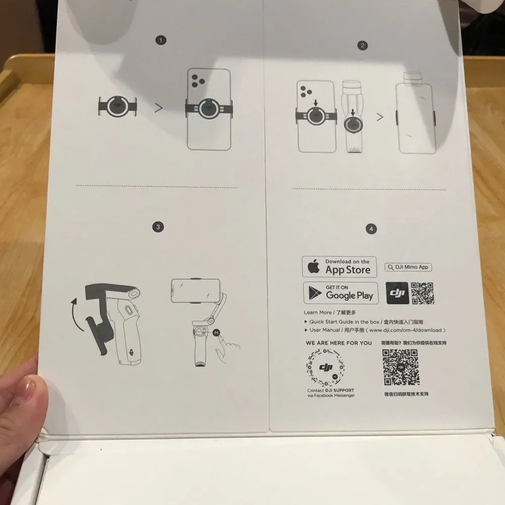 New Open Box DJI OM 4 Smartphone Stabilizer in Gray